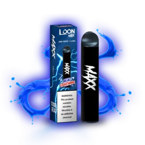 E-cig Disposable-Loon Max-20MG - 6.5ml/stick 2000puffs, Blue Lightning  (10pc/box )