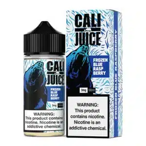 E-Liquid-Cali Juice - 100ml Frozen Blue Raspberry, 3mg