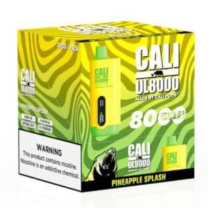 E-cig Disposable-Cali UL8000 - 18ml/stick, 8000puffs, Pineapple Splash (6pc/box )