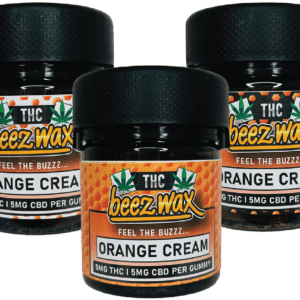 Legal THC 9 Gummies Sativa Orange Cream, 50mg (6pc/box )