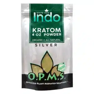 Kratom Powder-OPMS - Silver White Indo, 4oz