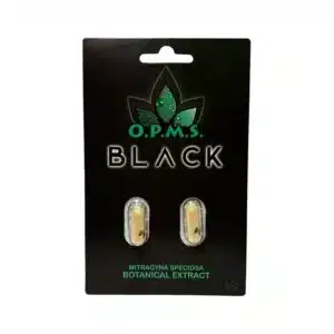 Kratom Capsule-OPMS - Black, 2ct/pack (10pack/bundle)