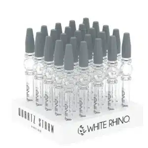 Quarts V3 Glass Straw With Silicone Cap, 25ct/display