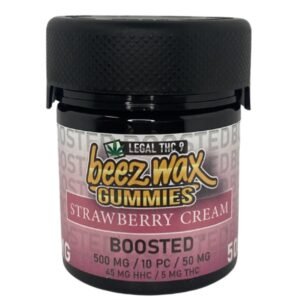 Legal THC 9 Boosted Gummies Strawberry Cream, 500mg