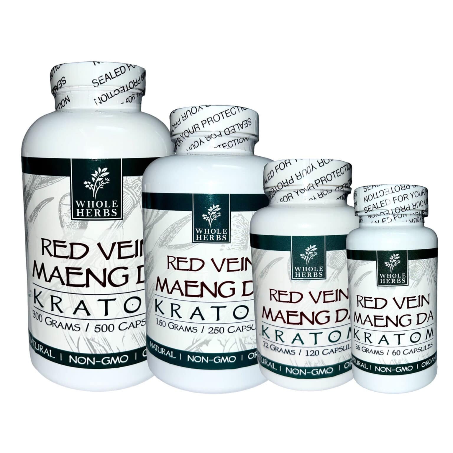 Kratom Capsule-Whole Herbs – Red Maeng Da – Sema International