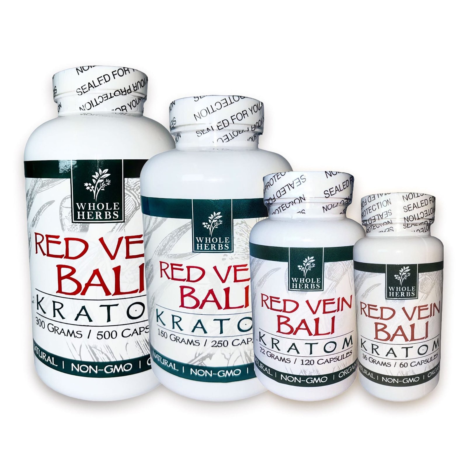 Whole Herbs Kratom Capsules Red Bali – Sema International