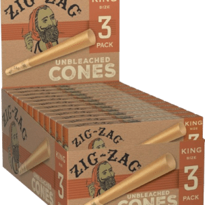 King Size Unbleached Cone, 24pc/box