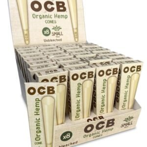 Organic Hemp Cones Unbleached, Small 78mm 32/8pk