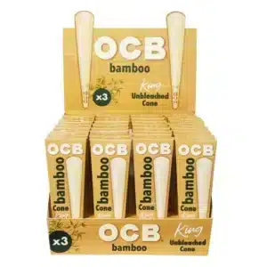 Bamboo Cones Unbleached, King Size 32/3pk